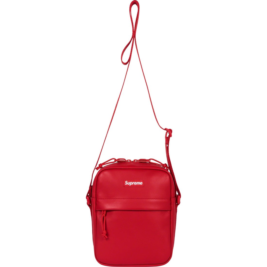 Supreme Leather Shoulder Bag (FW23) - Red - $110