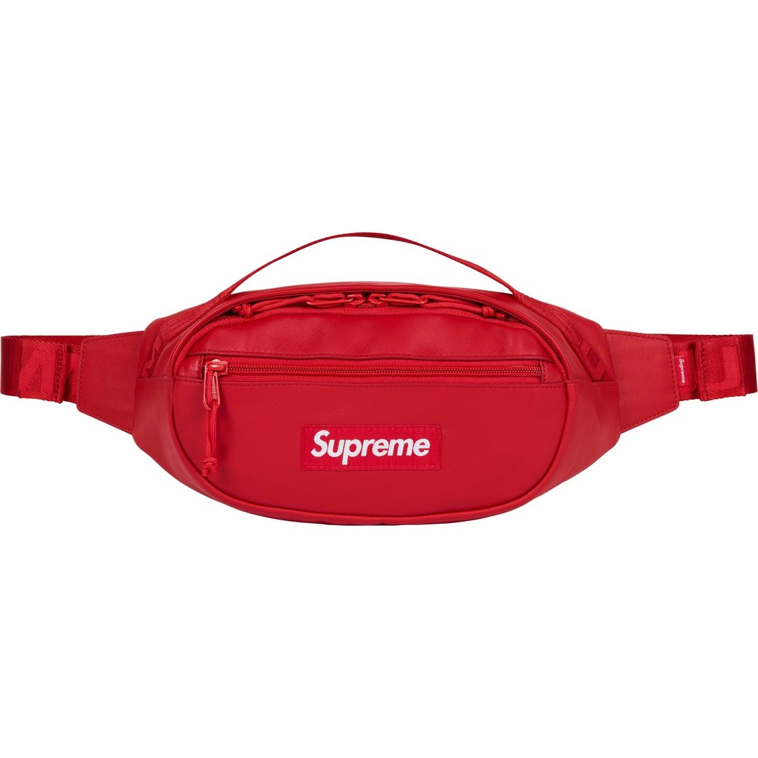 Details on Leather Waist Bag Red from fall winter
                                                    2023 (Price is $128)