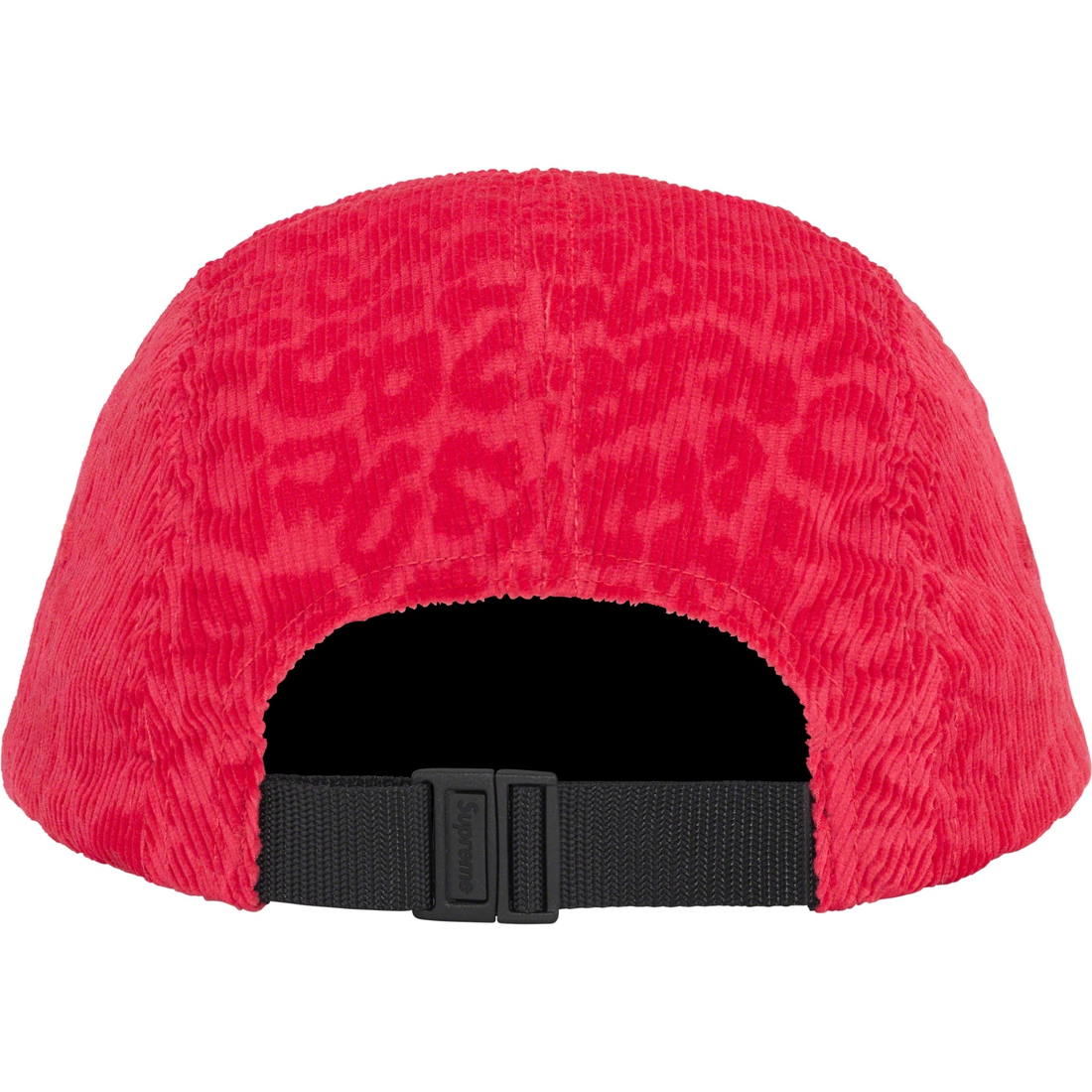 Details on Leopard Corduroy Camp Cap Red from fall winter
                                                    2023 (Price is $54)