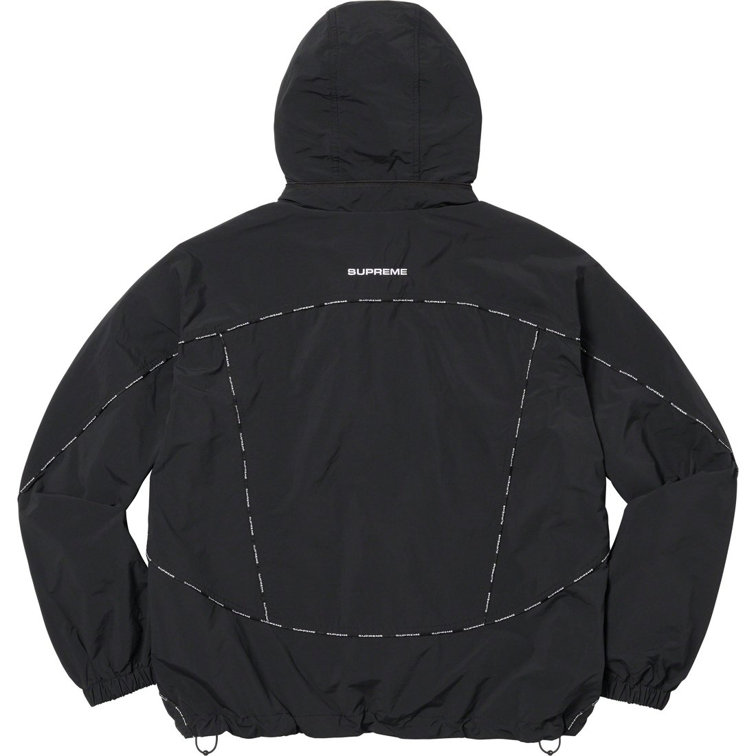 Details on Logo Piping Hooded Track Jacket Black from fall winter
                                                    2023 (Price is $178)