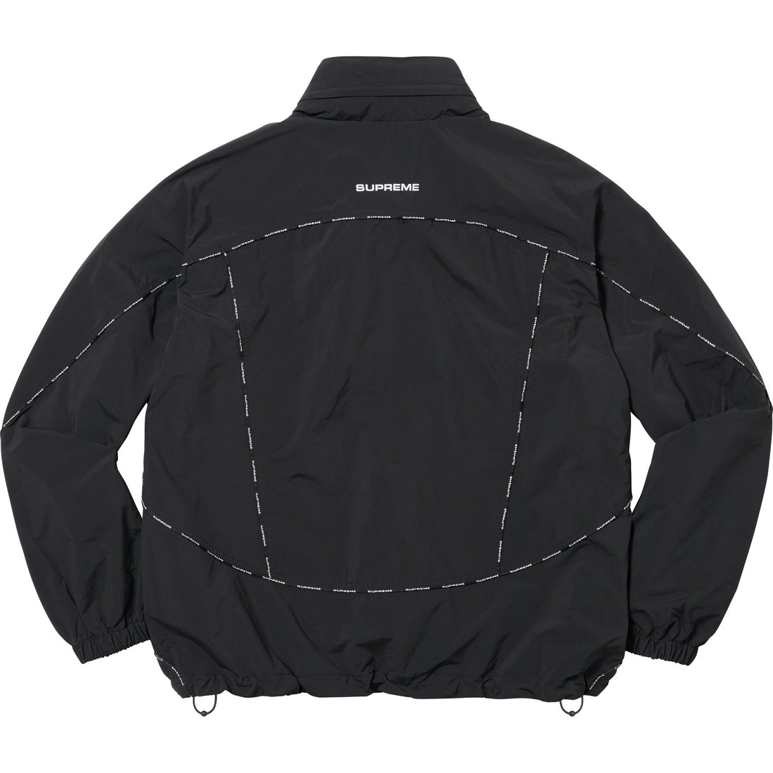 Details on Logo Piping Hooded Track Jacket Black from fall winter
                                                    2023 (Price is $178)