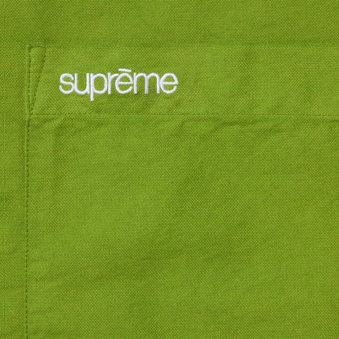 Details on Loose Fit Oxford Shirt Dyed Green from fall winter
                                                    2023 (Price is $138)