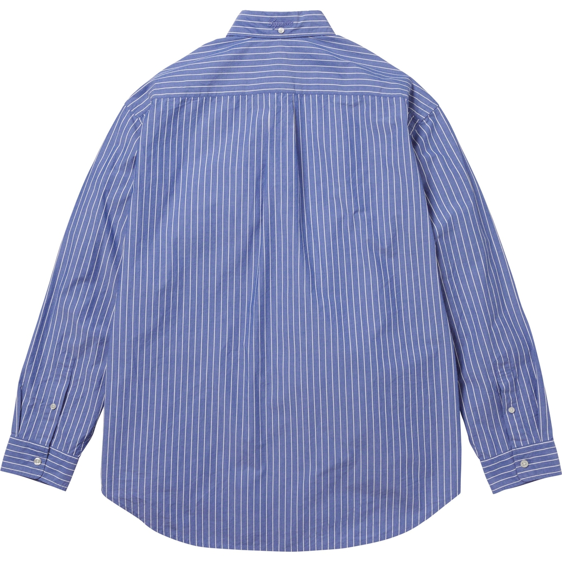 Details on Loose Fit Stripe Shirt Blue from fall winter
                                                    2023 (Price is $148)