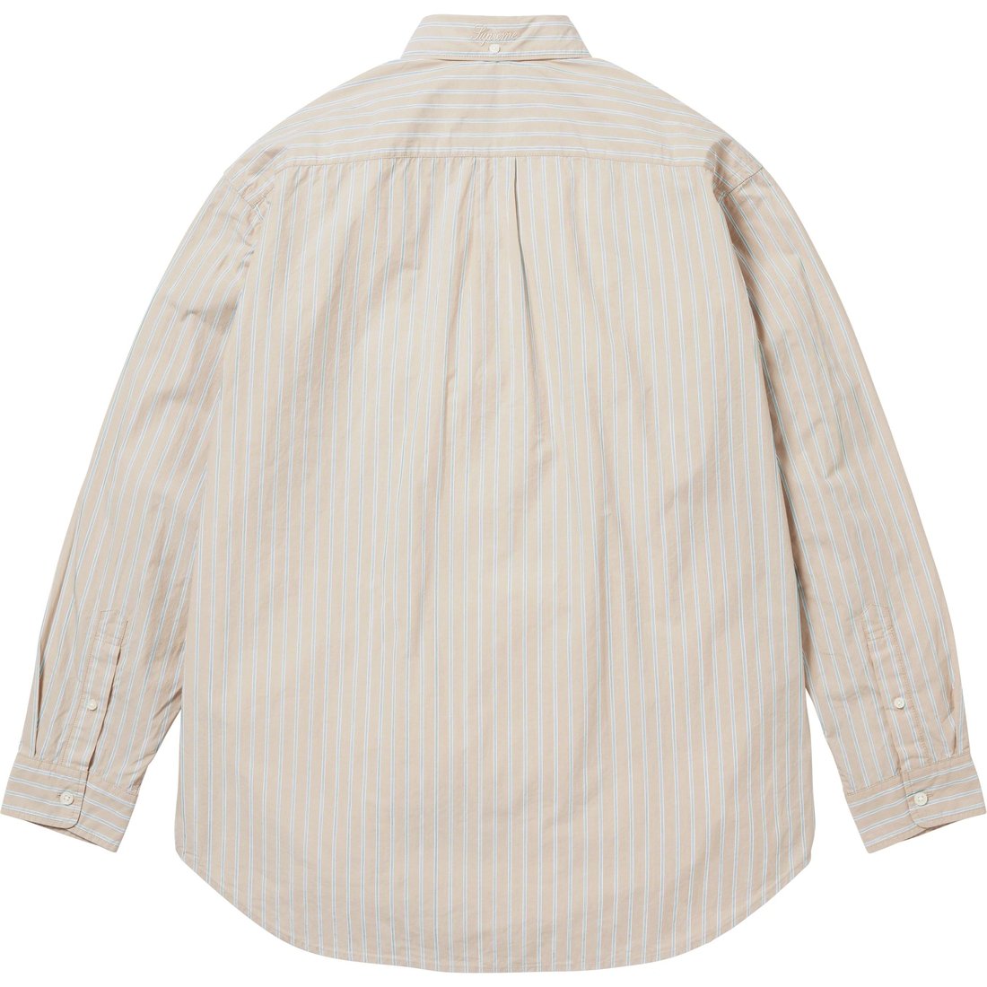 Details on Loose Fit Stripe Shirt Tan from fall winter
                                                    2023 (Price is $148)