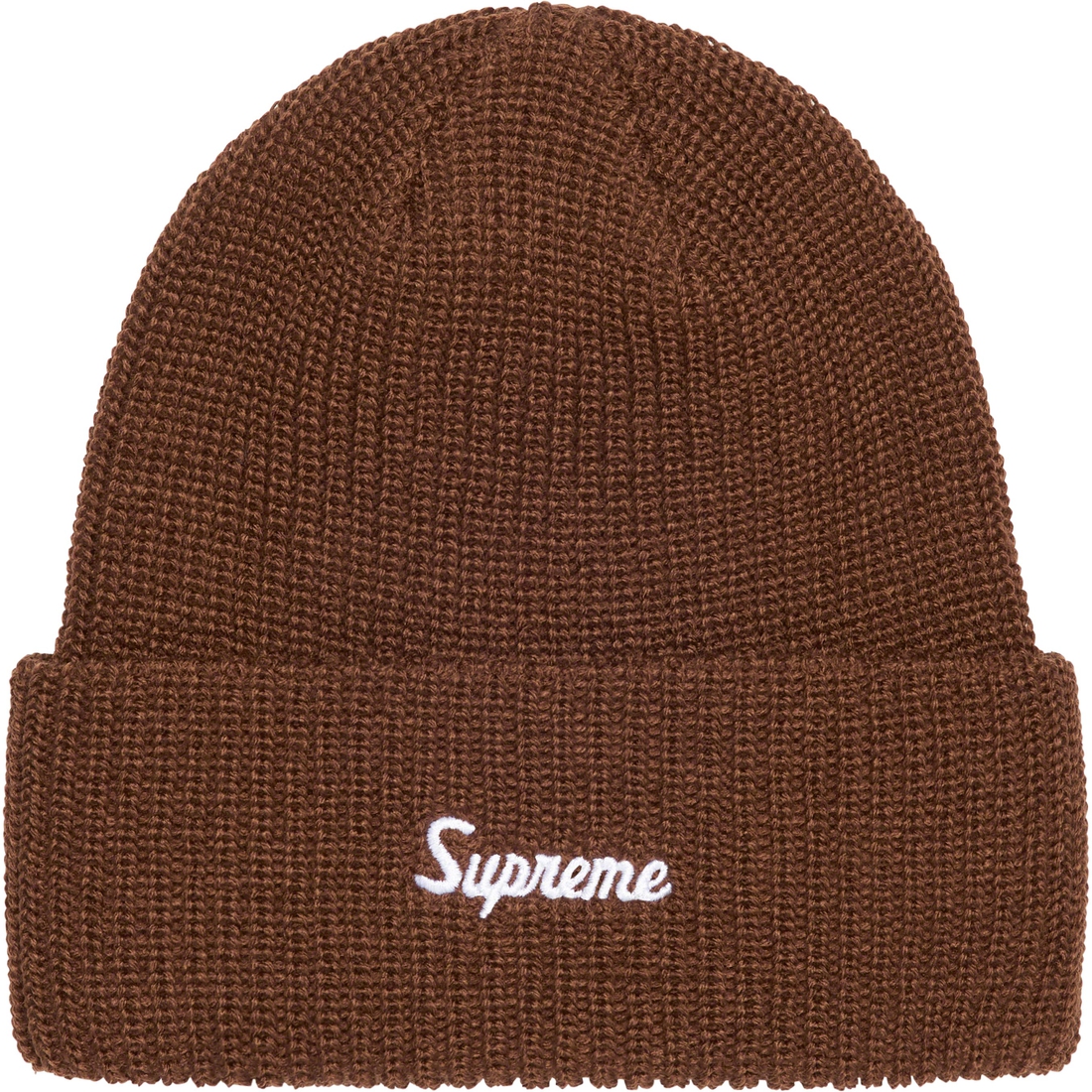 Details on Loose Gauge Beanie Brown from fall winter
                                                    2023 (Price is $40)