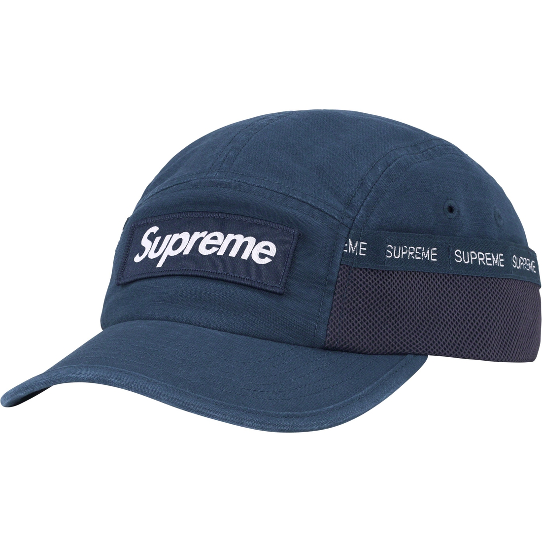 Details on Mesh Pocket Camp Cap Navy from fall winter
                                                    2023 (Price is $48)