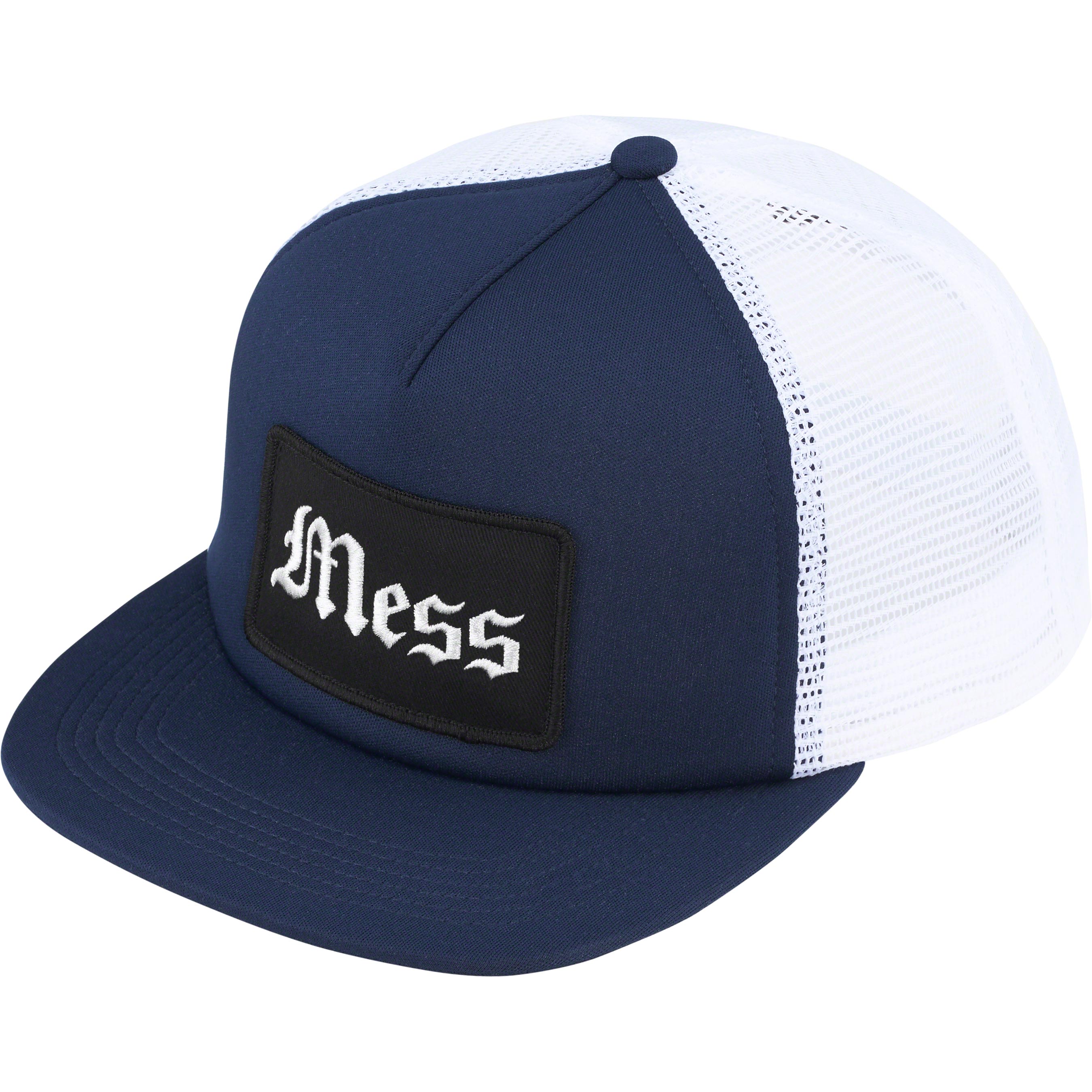 Supreme Mess Mesh Back 5-Panel Cap Black-