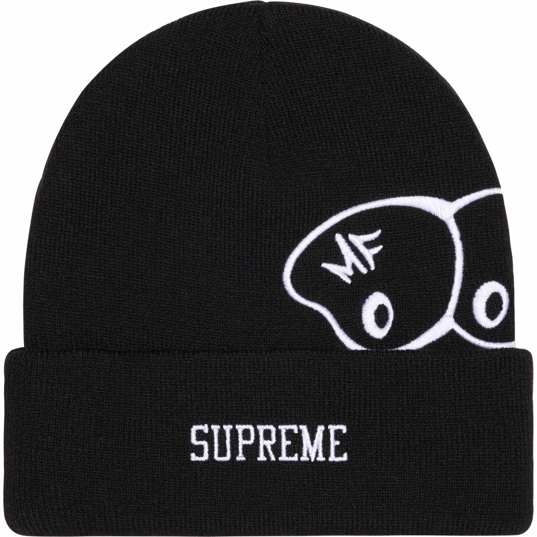 Details on MF DOOM Beanie Black from fall winter
                                                    2023 (Price is $40)