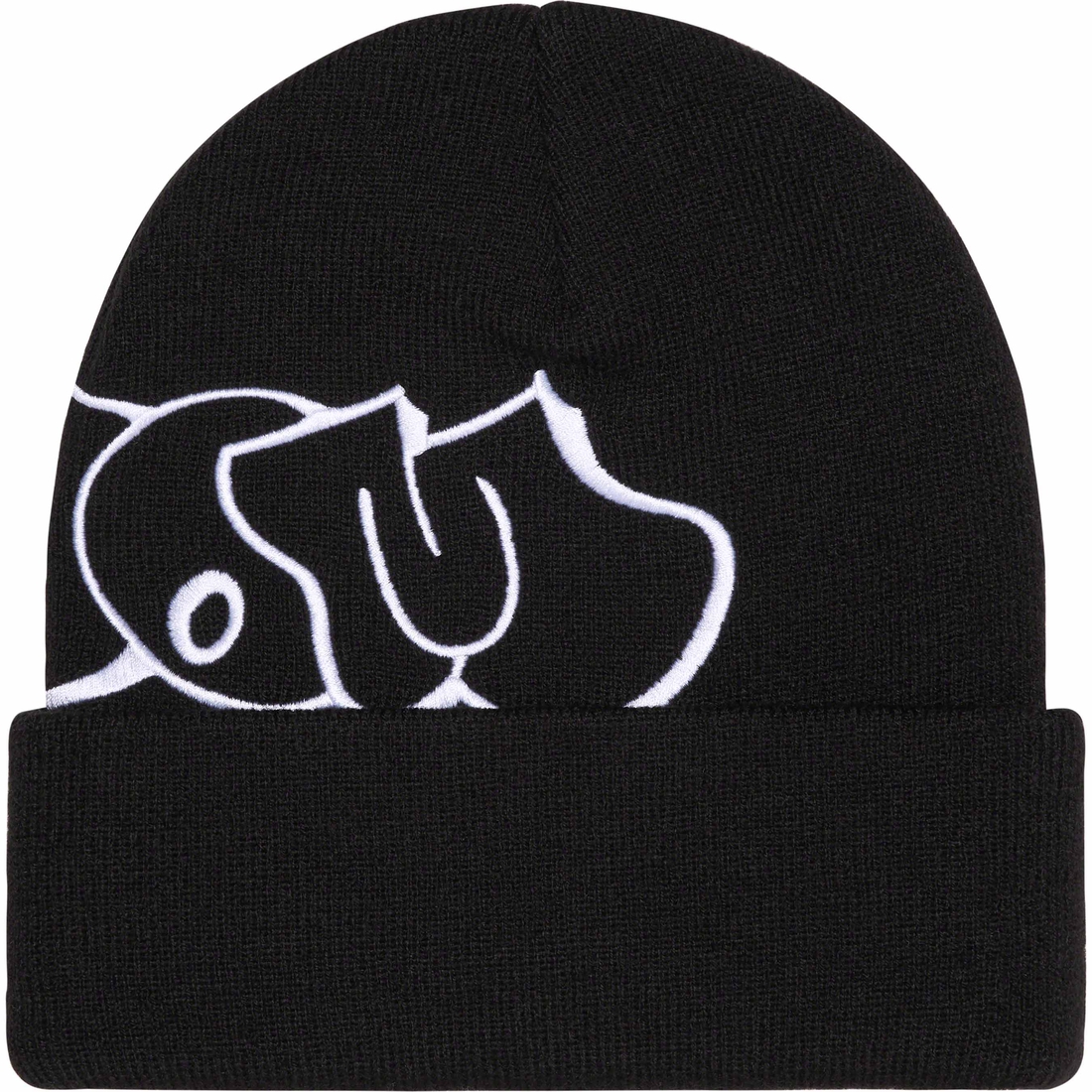 Details on MF DOOM Beanie Black from fall winter 2023 (Price is $40)
