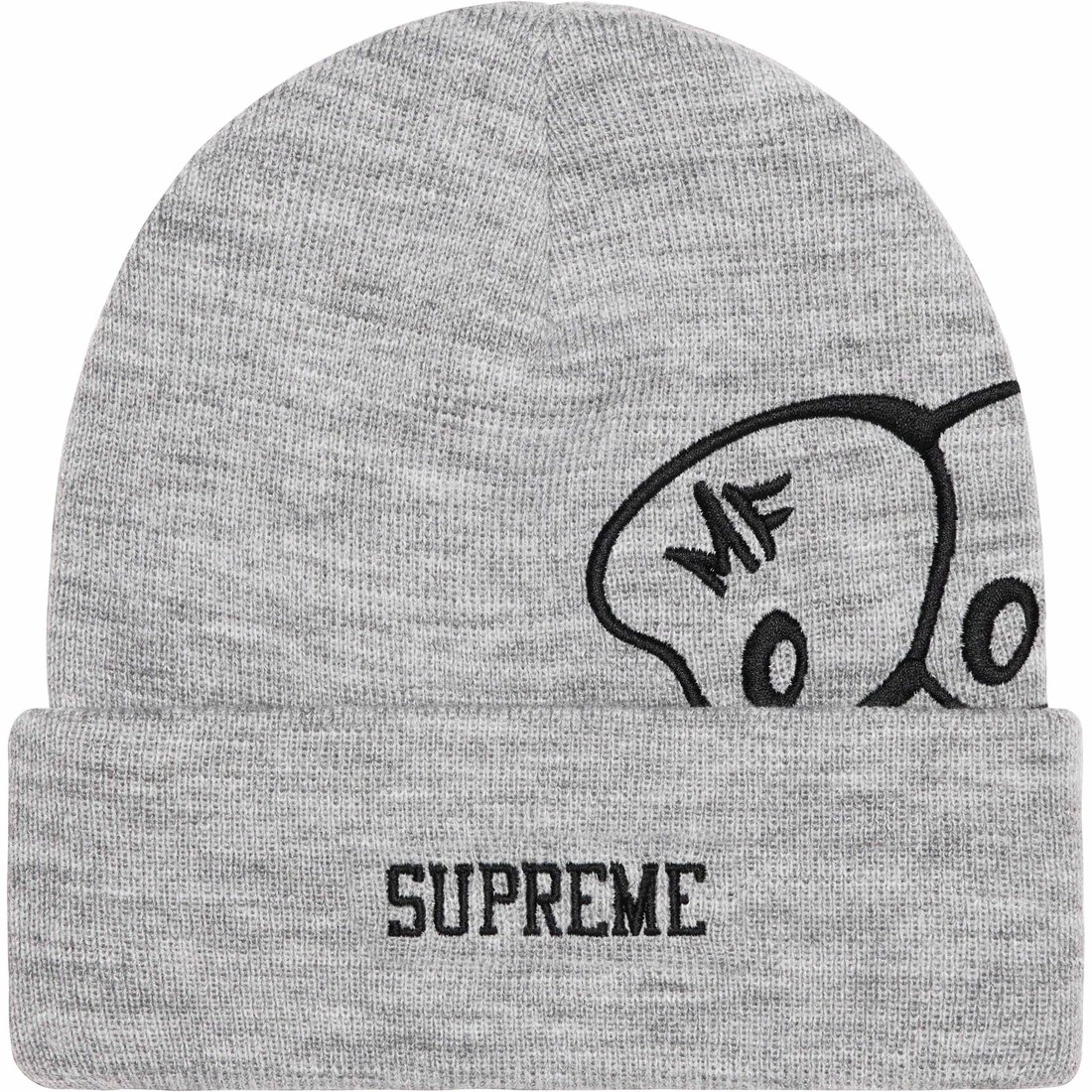 Details on MF DOOM Beanie Heather Grey from fall winter
                                                    2023 (Price is $40)