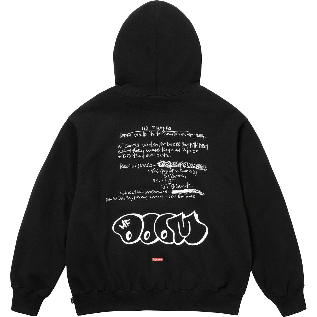 Details on MF DOOM Hooded Sweatshirt Black from fall winter
                                                    2023 (Price is $168)