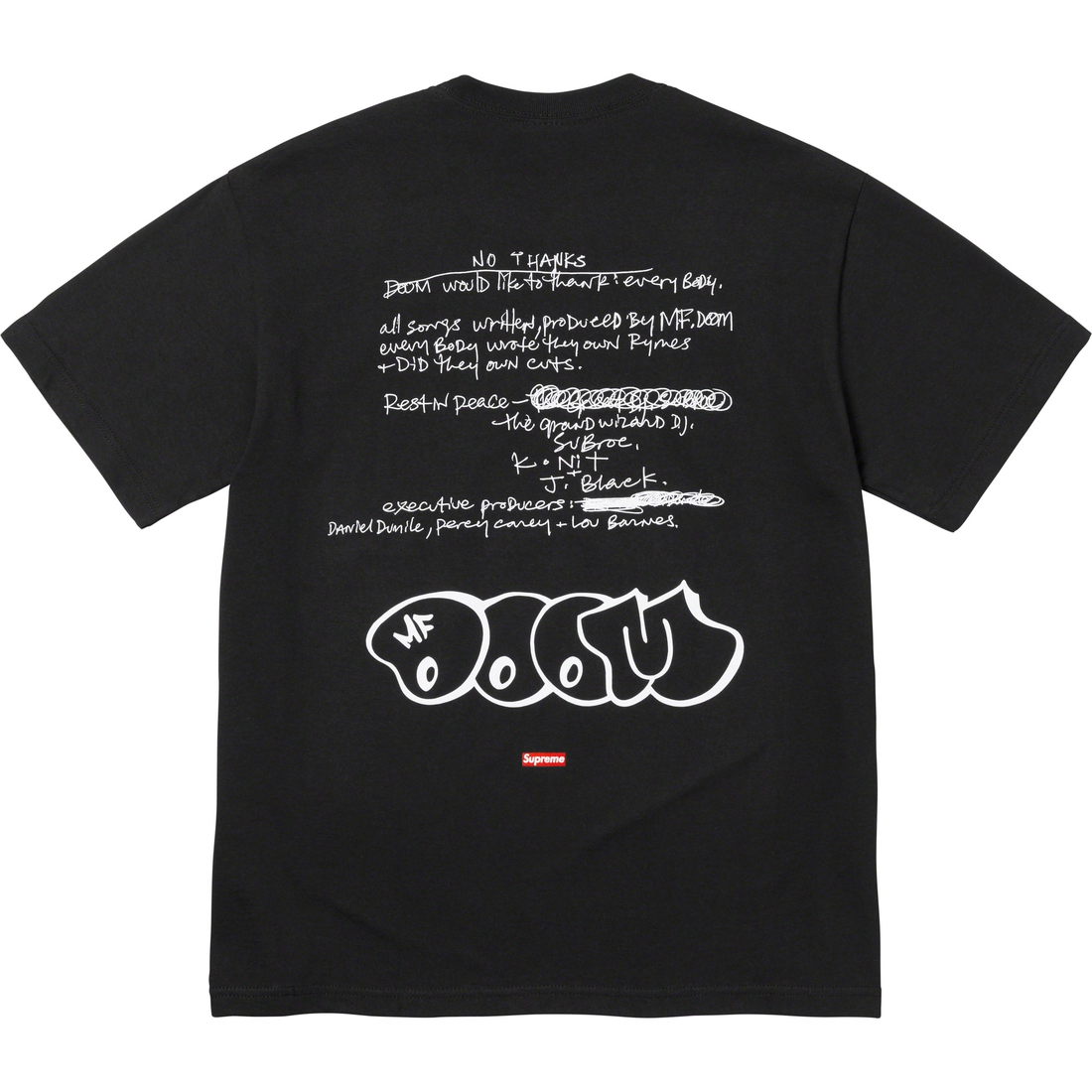 Details on MF DOOM Tee Black from fall winter
                                                    2023 (Price is $48)