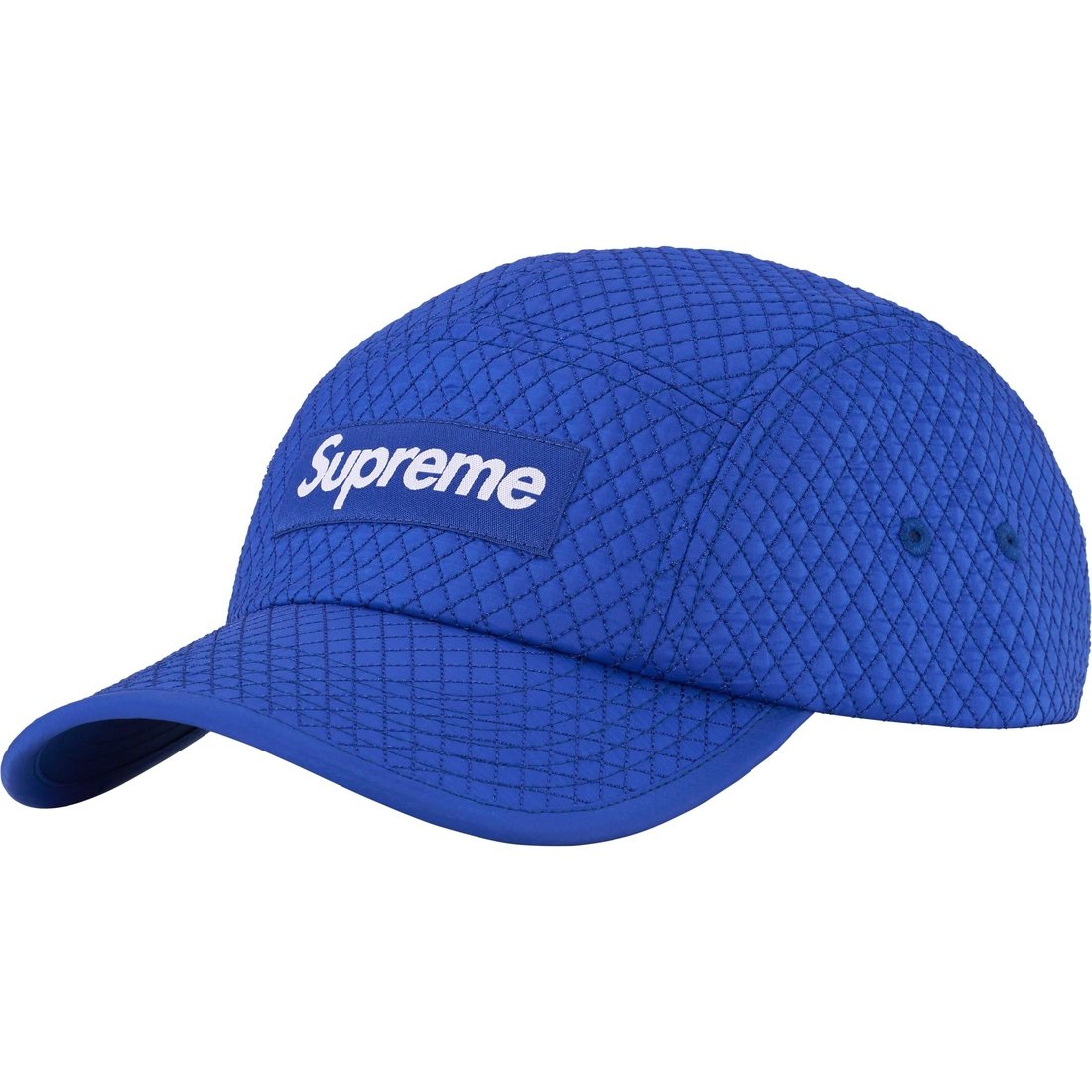 Details on Micro Quilted Camp Cap Royal from fall winter
                                                    2023 (Price is $54)