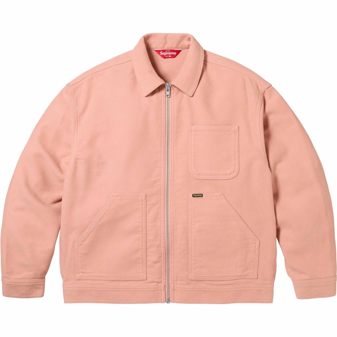 Details on Moleskin Work Jacket Dusty Pink from fall winter
                                                    2023 (Price is $228)