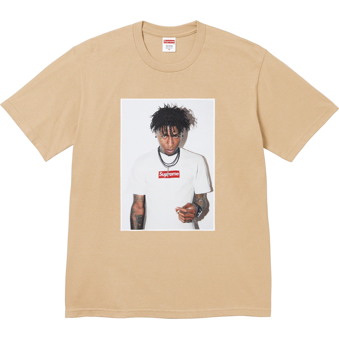Details on NBA Youngboy Tee Khaki from fall winter
                                                    2023 (Price is $54)