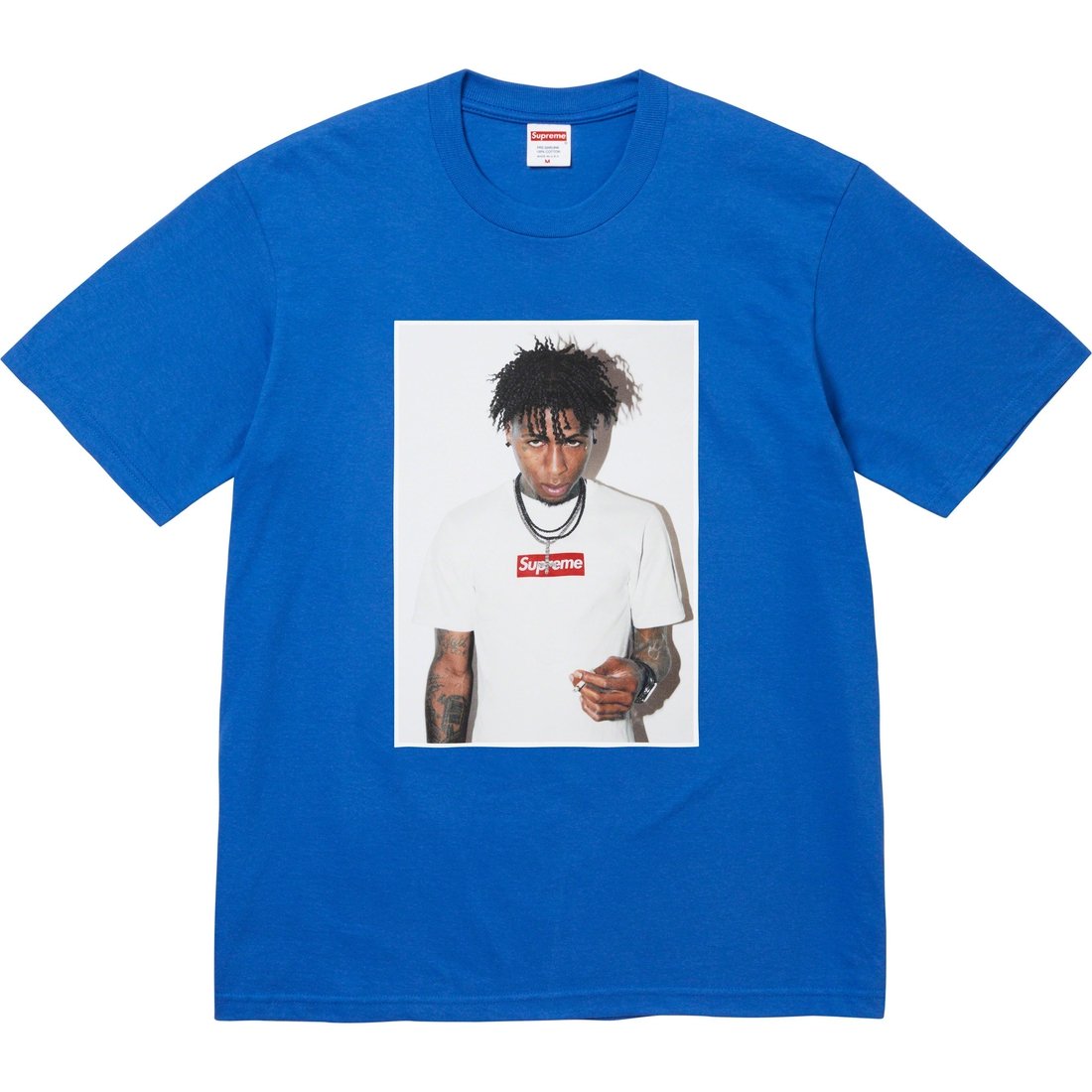 Details on NBA Youngboy Tee Royal from fall winter
                                                    2023 (Price is $54)