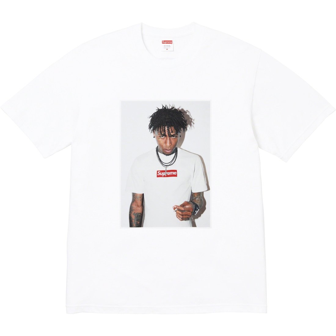 Details on NBA Youngboy Tee White from fall winter
                                                    2023 (Price is $54)