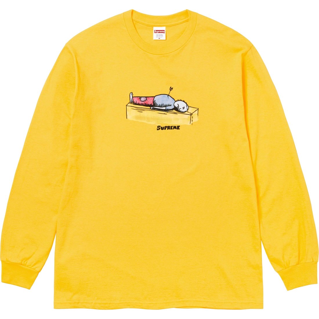 Details on Neil Blender Arrow L S Tee Yellow from fall winter
                                                    2023 (Price is $54)