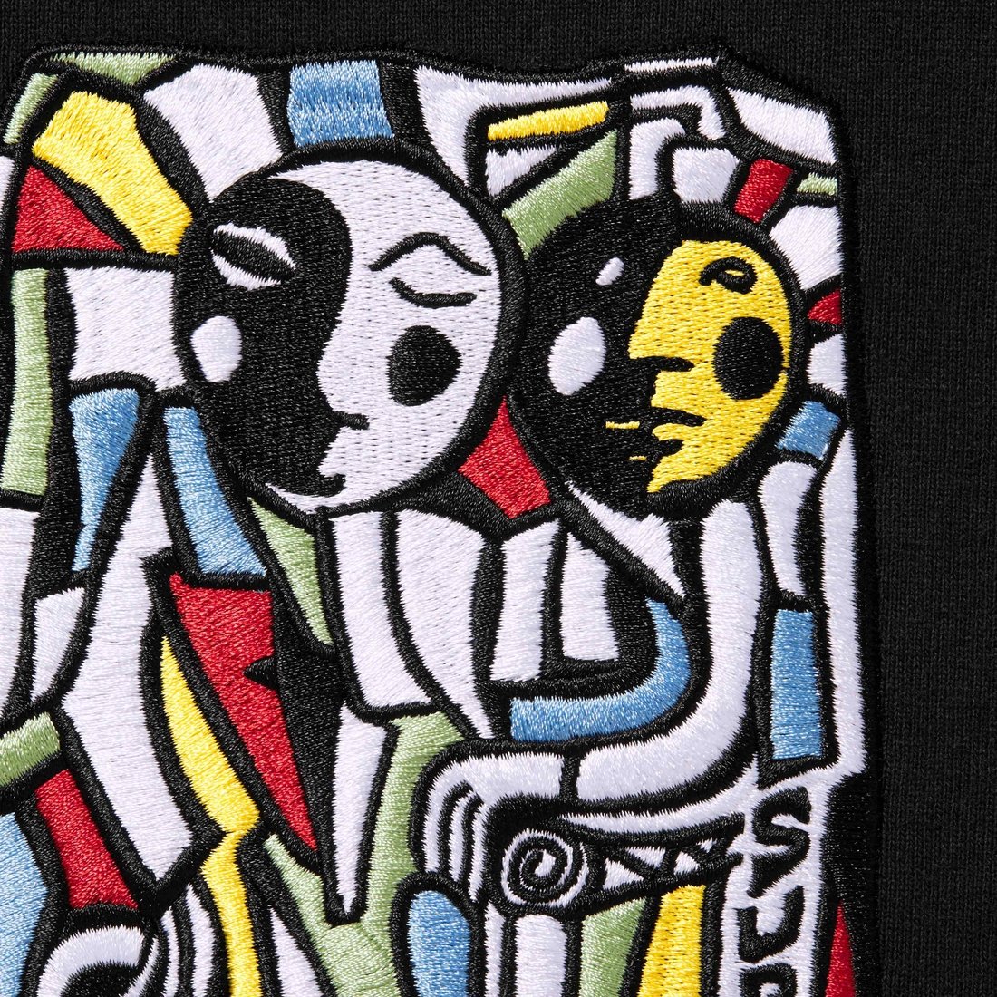 Supreme Neil Blender Mosaic Hooded Sweatshirt (FW23) - Black - $158