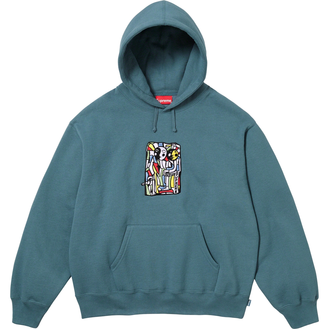 Supreme Neil Blender Mosaic Hooded Sweatshirt (FW23) - Slate - $158