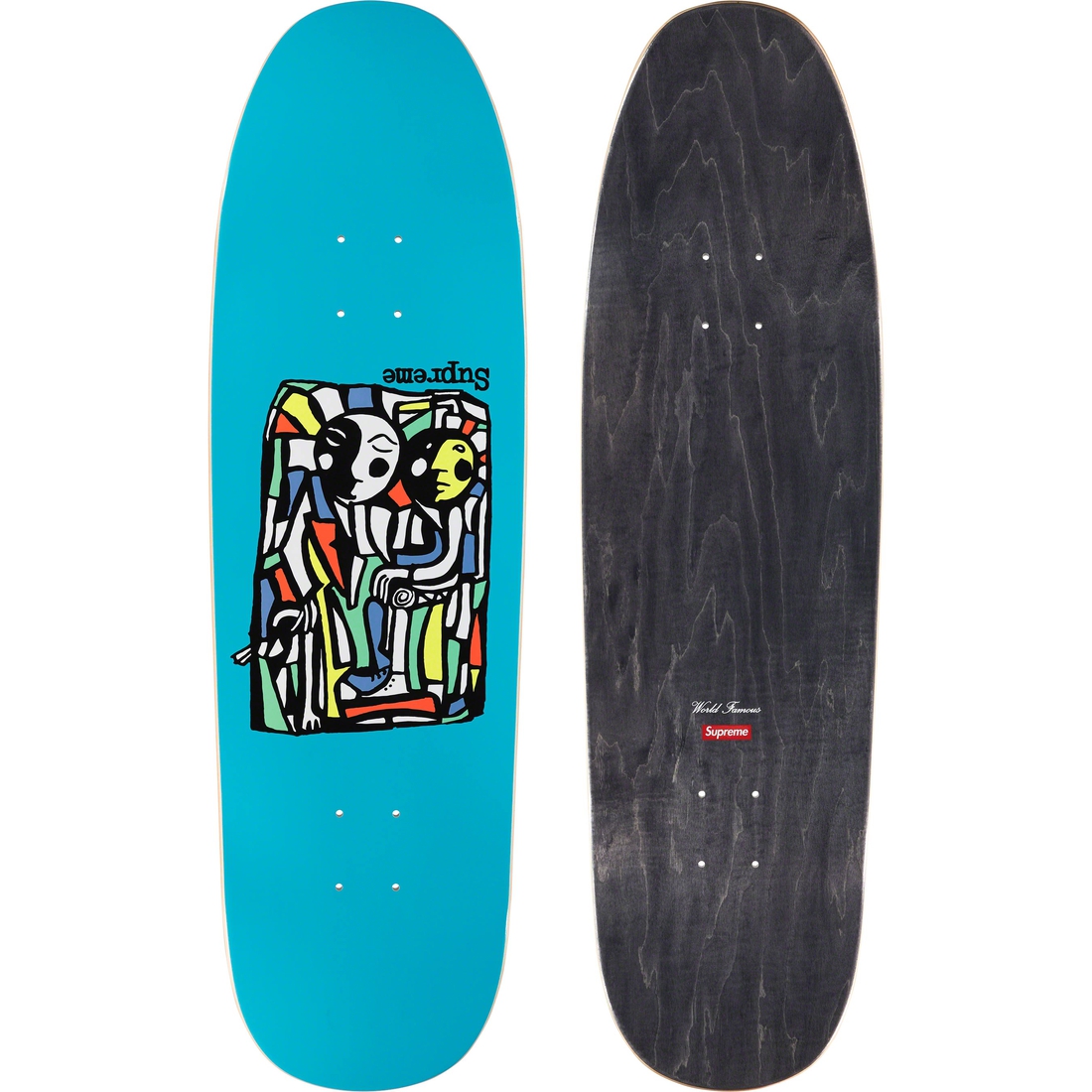 Details on Neil Blender Mosaic Skateboard Bright Blue - 9.18" x 32" from fall winter
                                                    2023 (Price is $60)