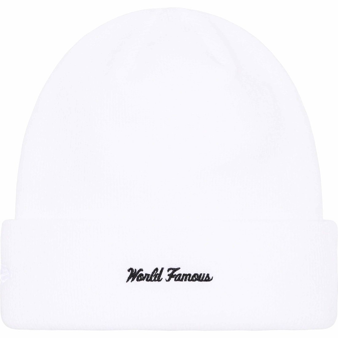 Details on New Era Box Logo Beanie White from fall winter
                                                    2023 (Price is $44)