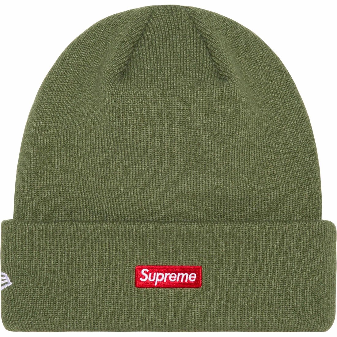 Details on New Era S Logo Beanie Olive from fall winter
                                                    2023 (Price is $40)