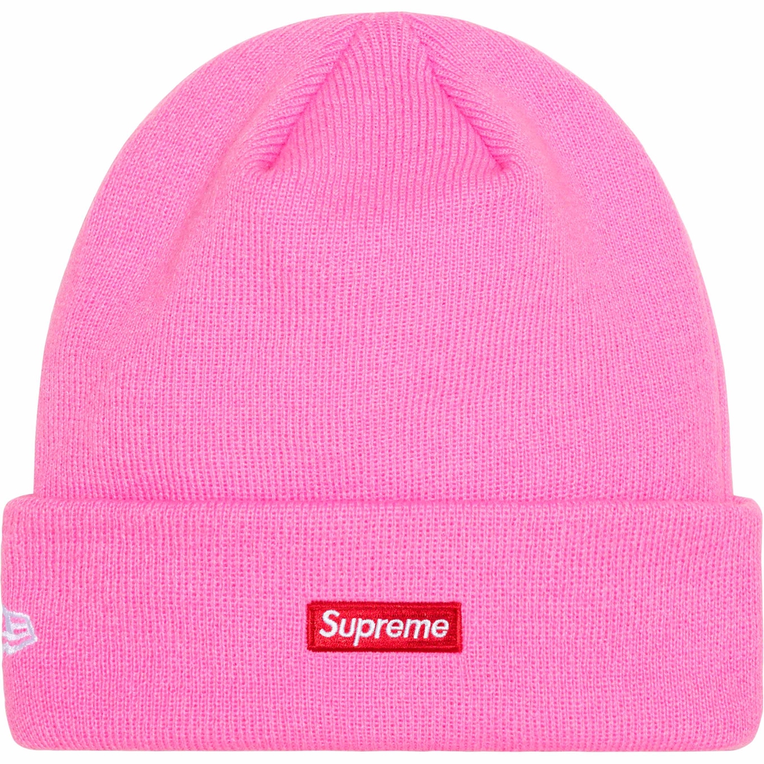 Details on New Era S Logo Beanie Pink from fall winter
                                                    2023 (Price is $40)