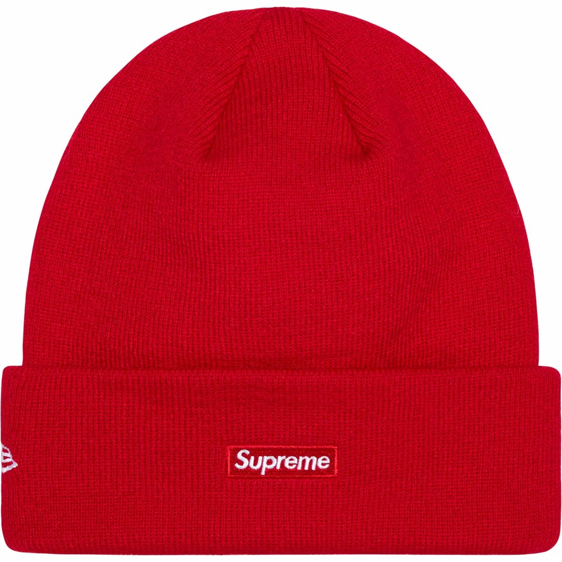 Details on New Era S Logo Beanie Red from fall winter
                                                    2023 (Price is $40)