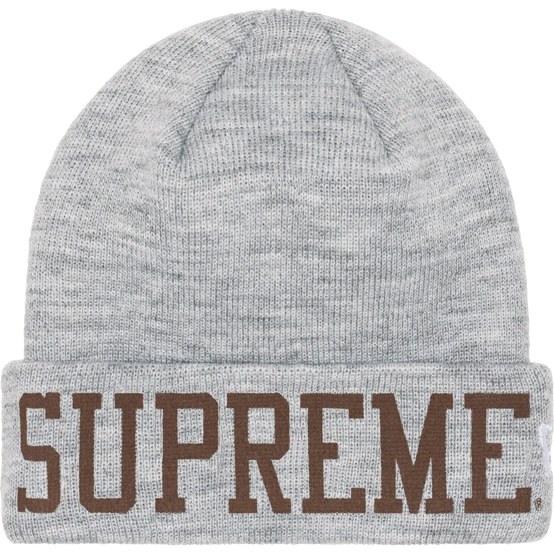 Details on New Era Varsity Beanie Heather Grey from fall winter
                                                    2023 (Price is $40)