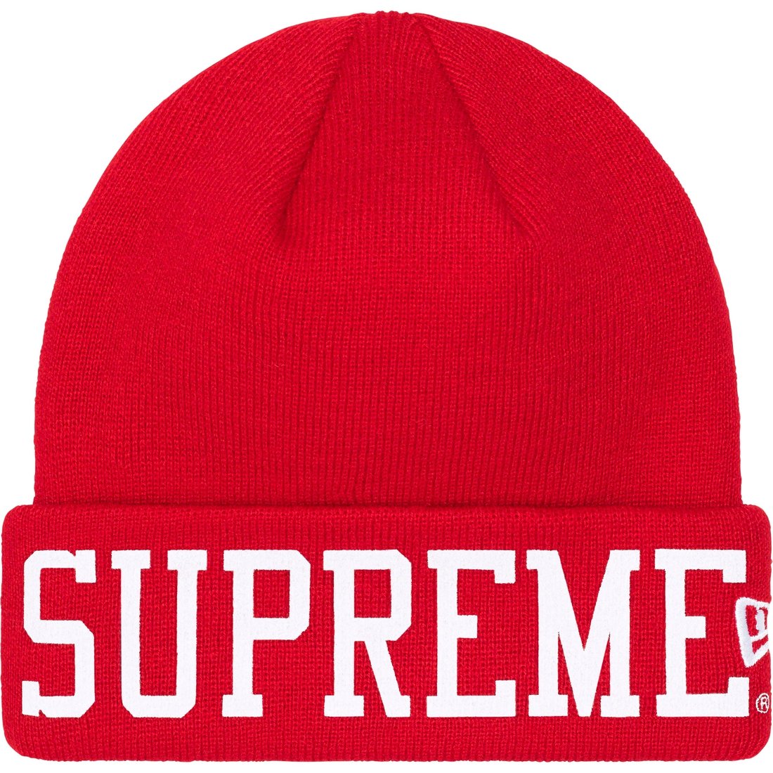 Details on New Era Varsity Beanie Red from fall winter
                                                    2023 (Price is $40)