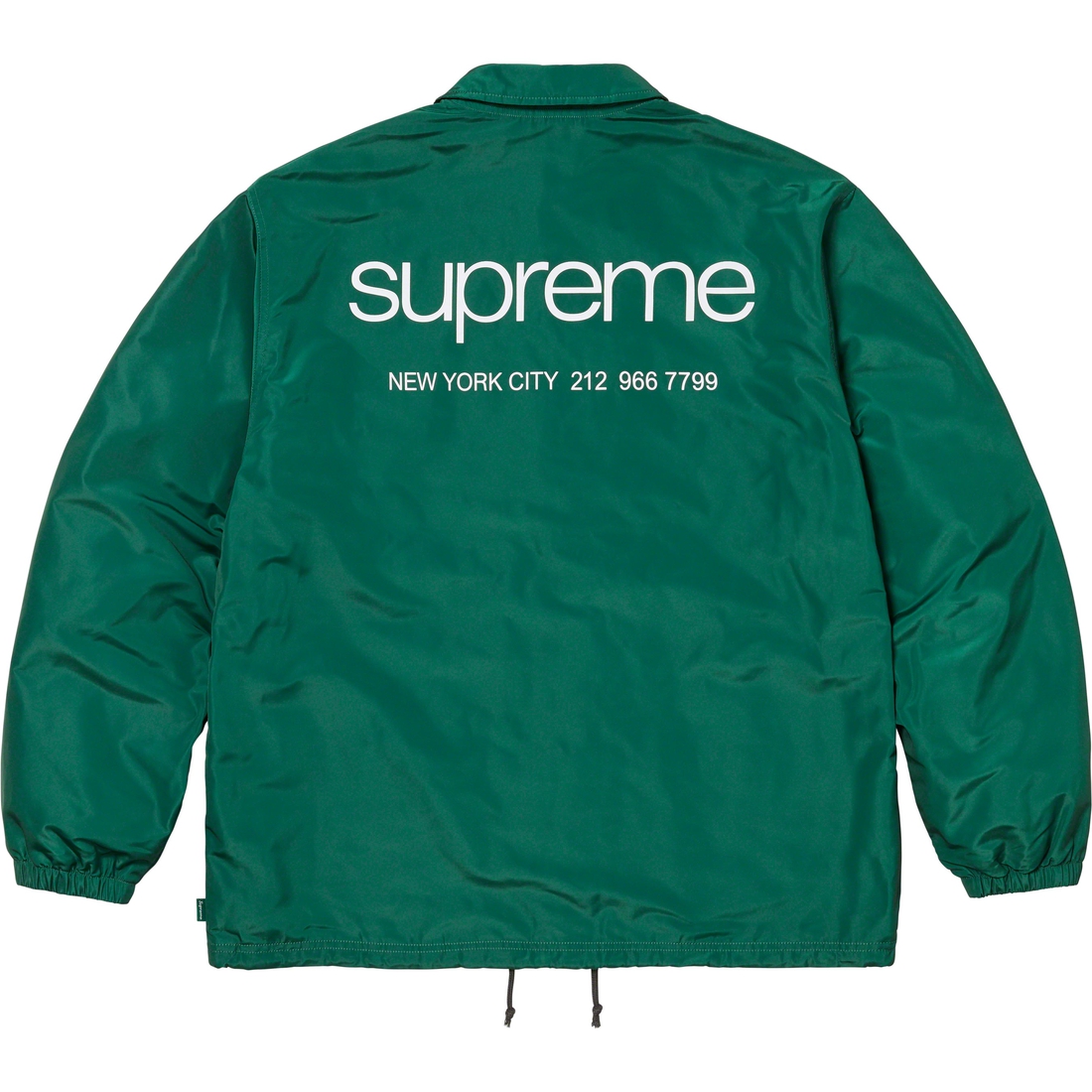 Details on NYC Coaches Jacket Green from fall winter
                                                    2023 (Price is $148)