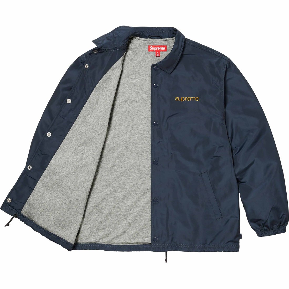 Details on NYC Coaches Jacket Navy from fall winter
                                                    2023 (Price is $148)