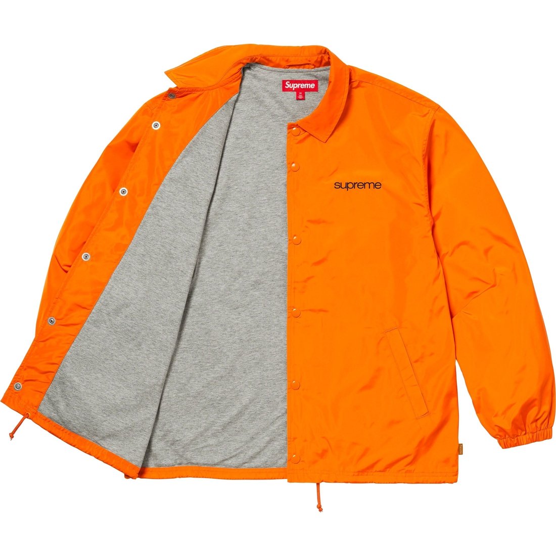 Details on NYC Coaches Jacket Orange from fall winter
                                                    2023 (Price is $148)