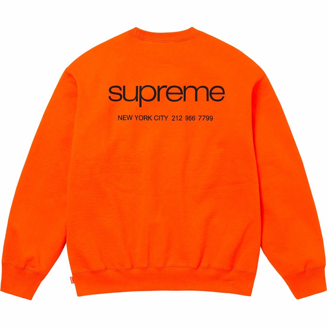 Details on NYC Crewneck Dark Orange from fall winter
                                                    2023 (Price is $148)