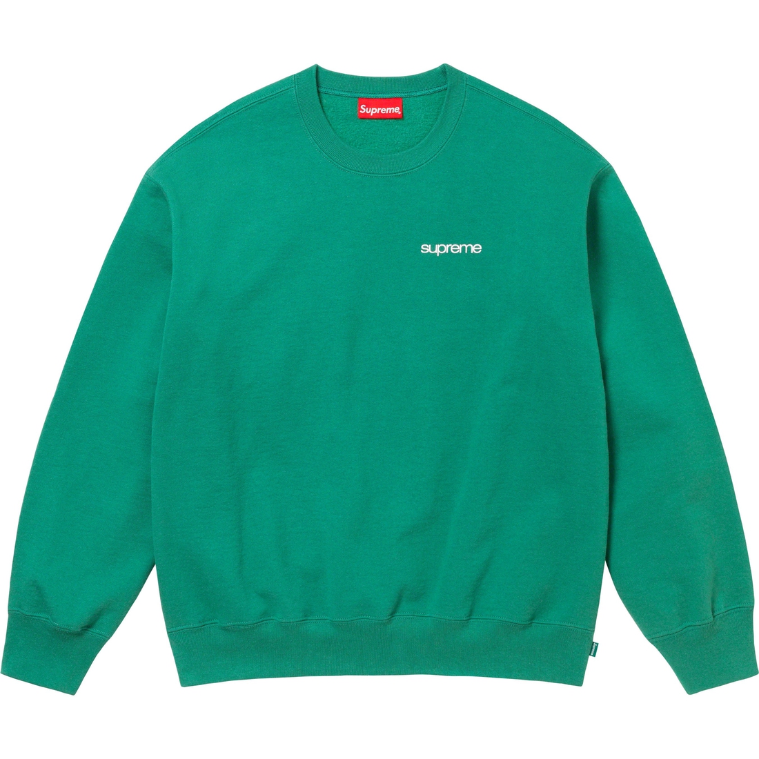 Details on NYC Crewneck Light Pine from fall winter
                                                    2023 (Price is $148)