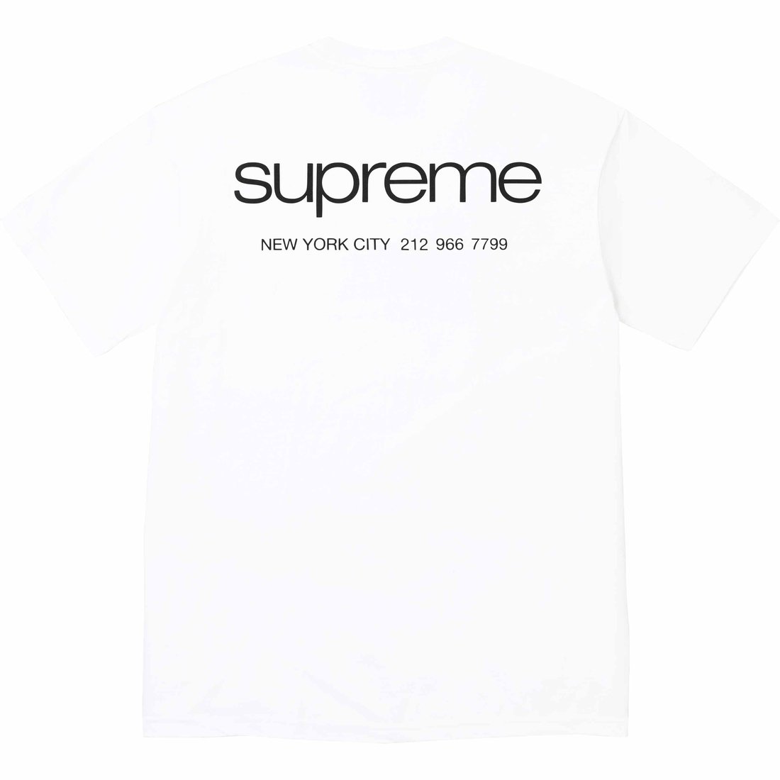 Details on NYC Tee White from fall winter
                                                    2023 (Price is $40)