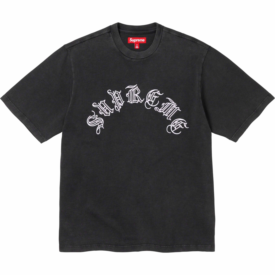 Details on Old English S S Top Black from fall winter 2023 (Price is $78)