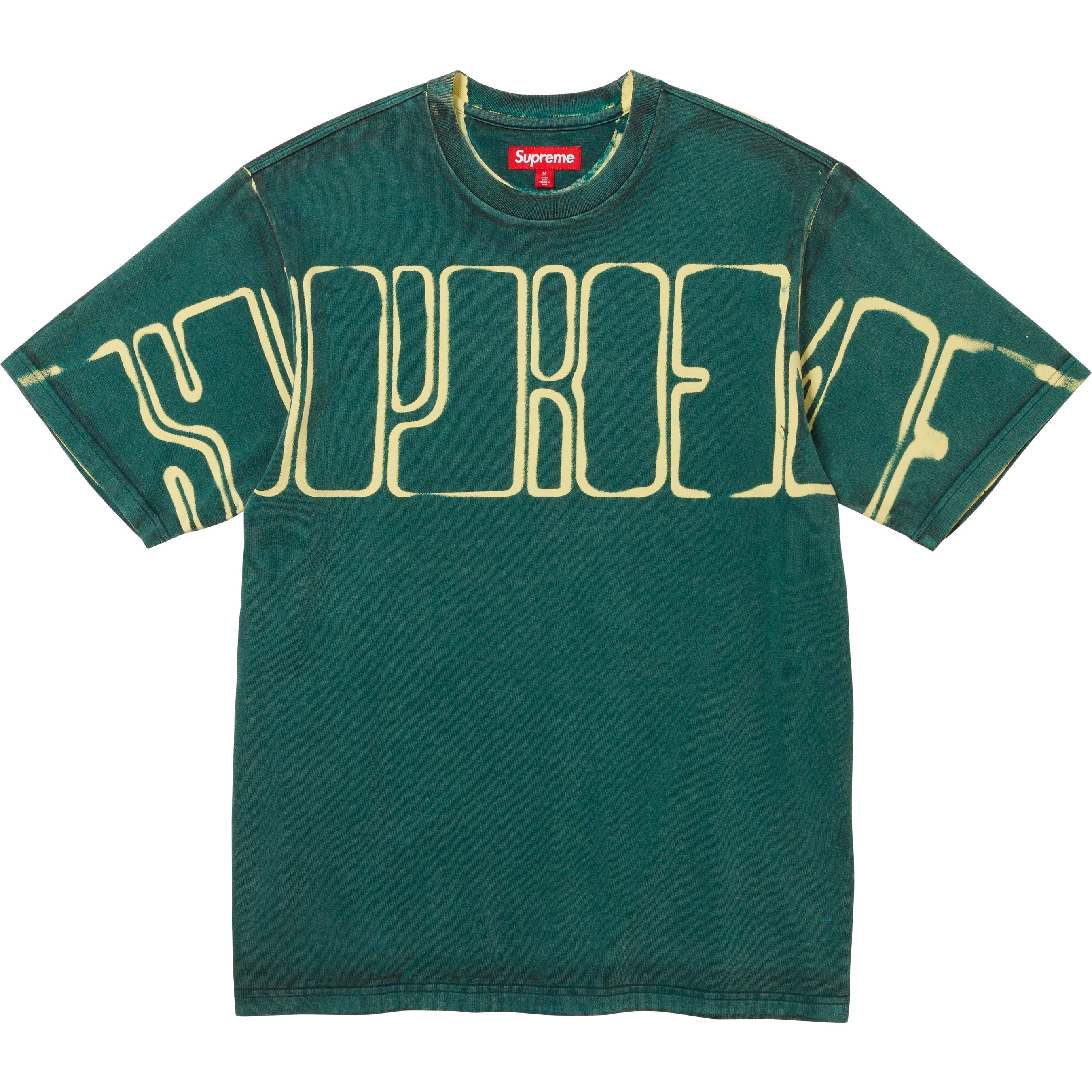S 緑 Supreme Overprint Knockout S/S Top