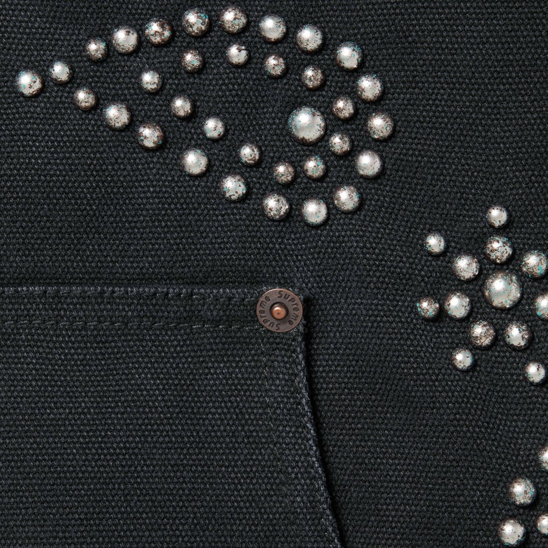 Details on Paisley Studded Work Jacket Black from fall winter
                                                    2023 (Price is $498)