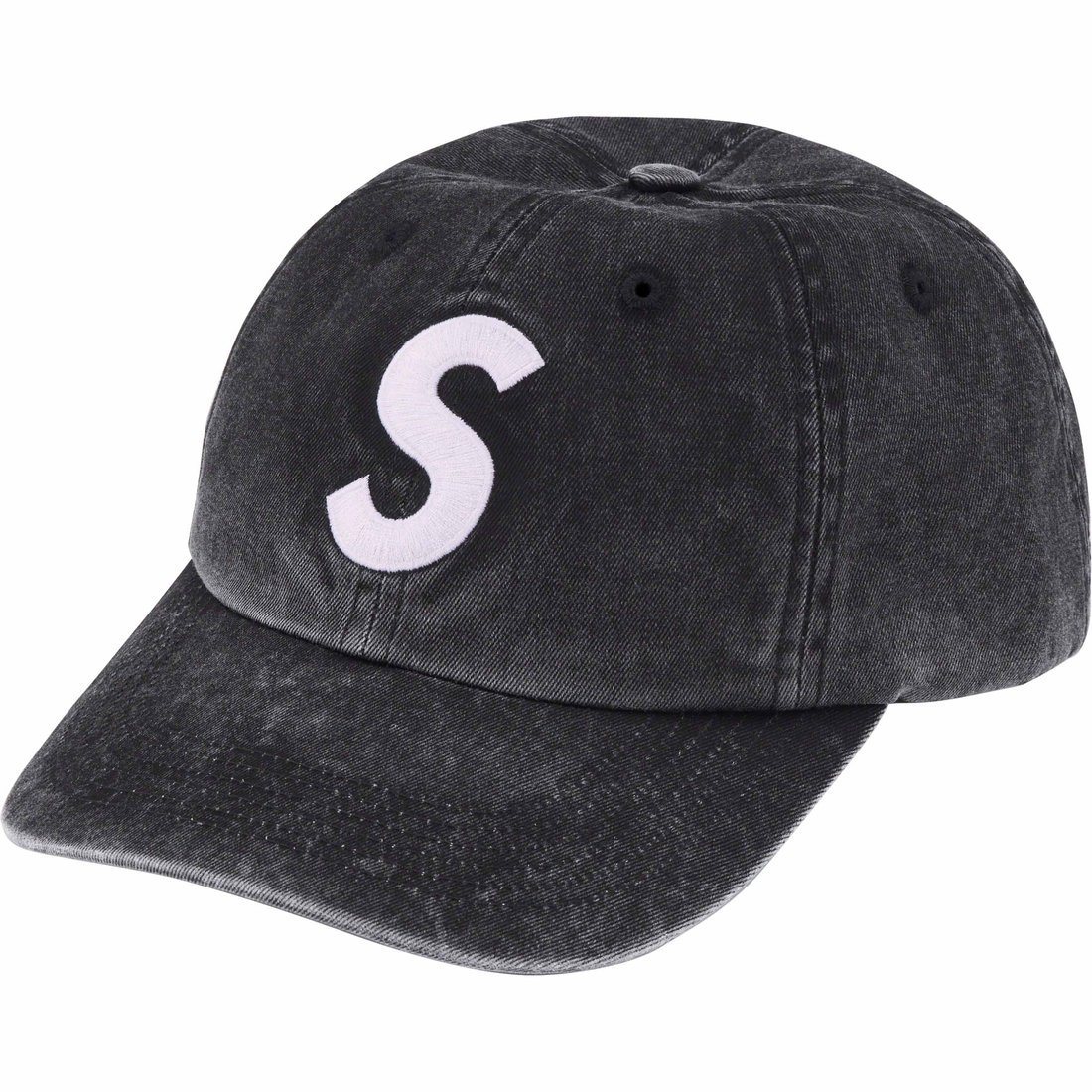 Details on Pigment Print S Logo 6-Panel Black from fall winter
                                                    2023 (Price is $48)