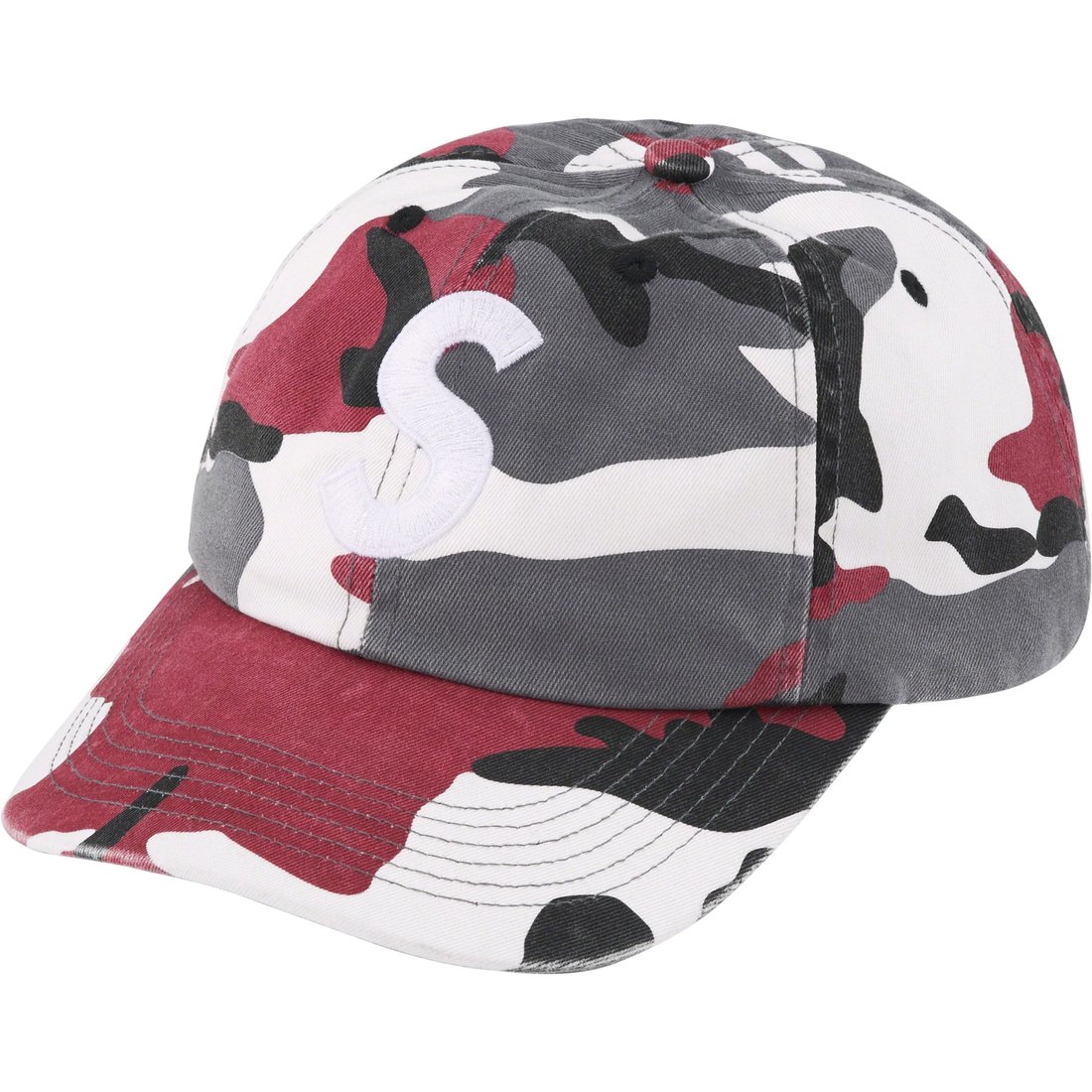 Details on Pigment Print S Logo 6-Panel Red Camo from fall winter
                                                    2023 (Price is $48)