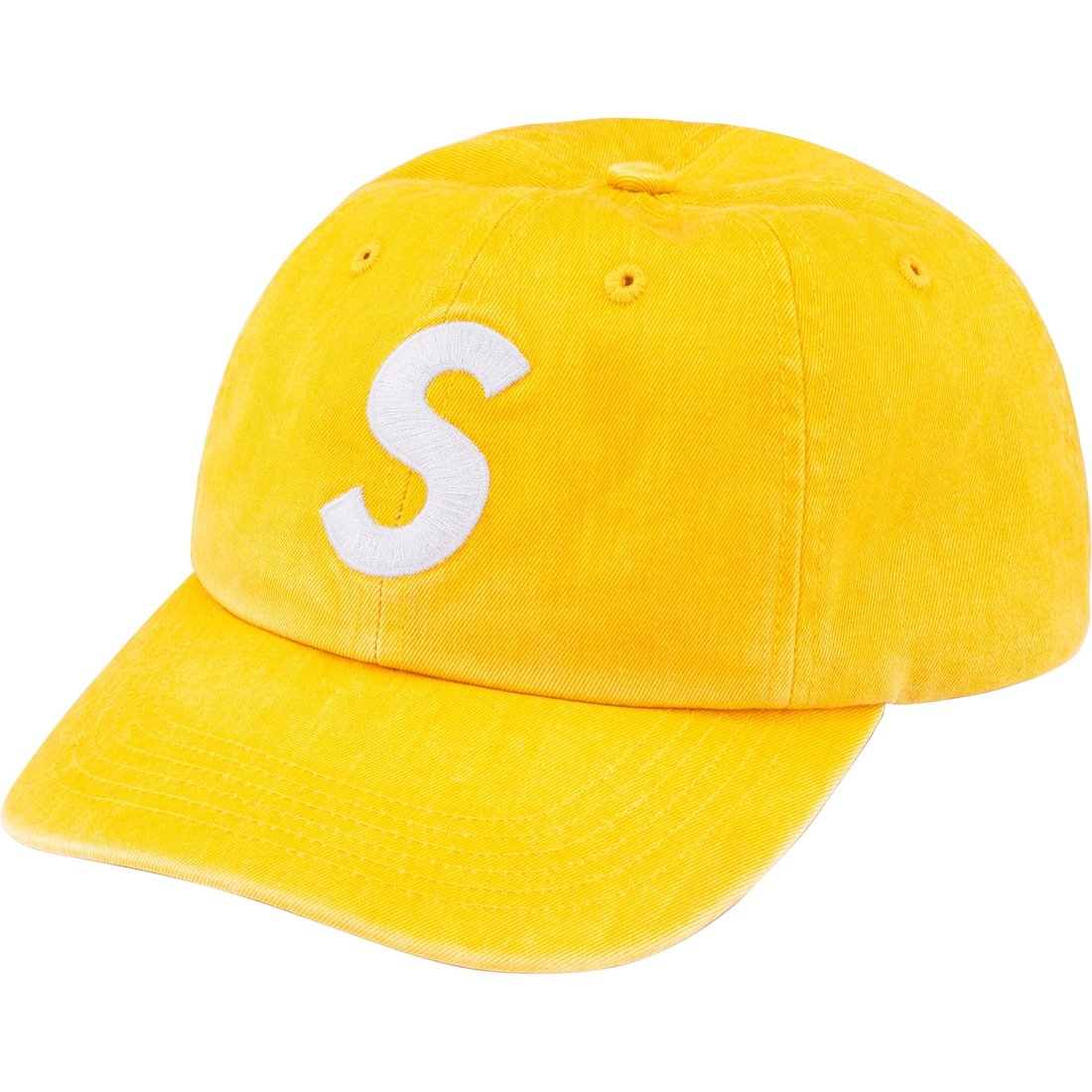 Details on Pigment Print S Logo 6-Panel Yellow from fall winter
                                                    2023 (Price is $48)