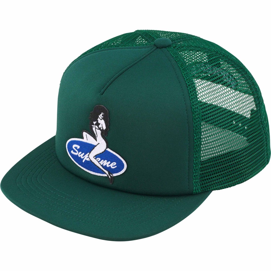 Details on Pin Up Mesh Back 5-Panel Green from fall winter
                                                    2023 (Price is $48)