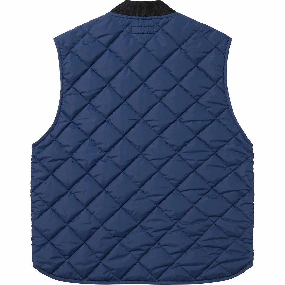 Details on Pins Quilted Work Vest Navy from fall winter
                                                    2023 (Price is $388)