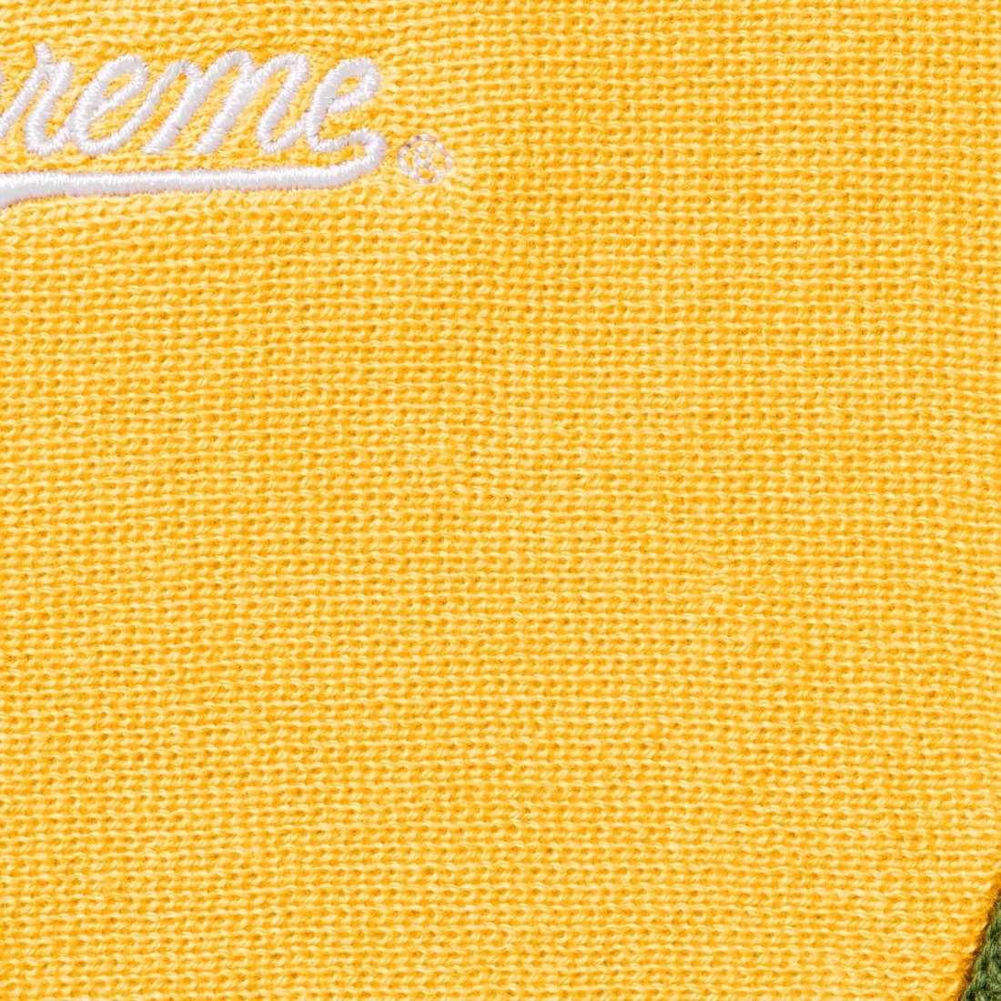 Details on Piping Zip Up Polo Mustard from fall winter
                                                    2023 (Price is $128)