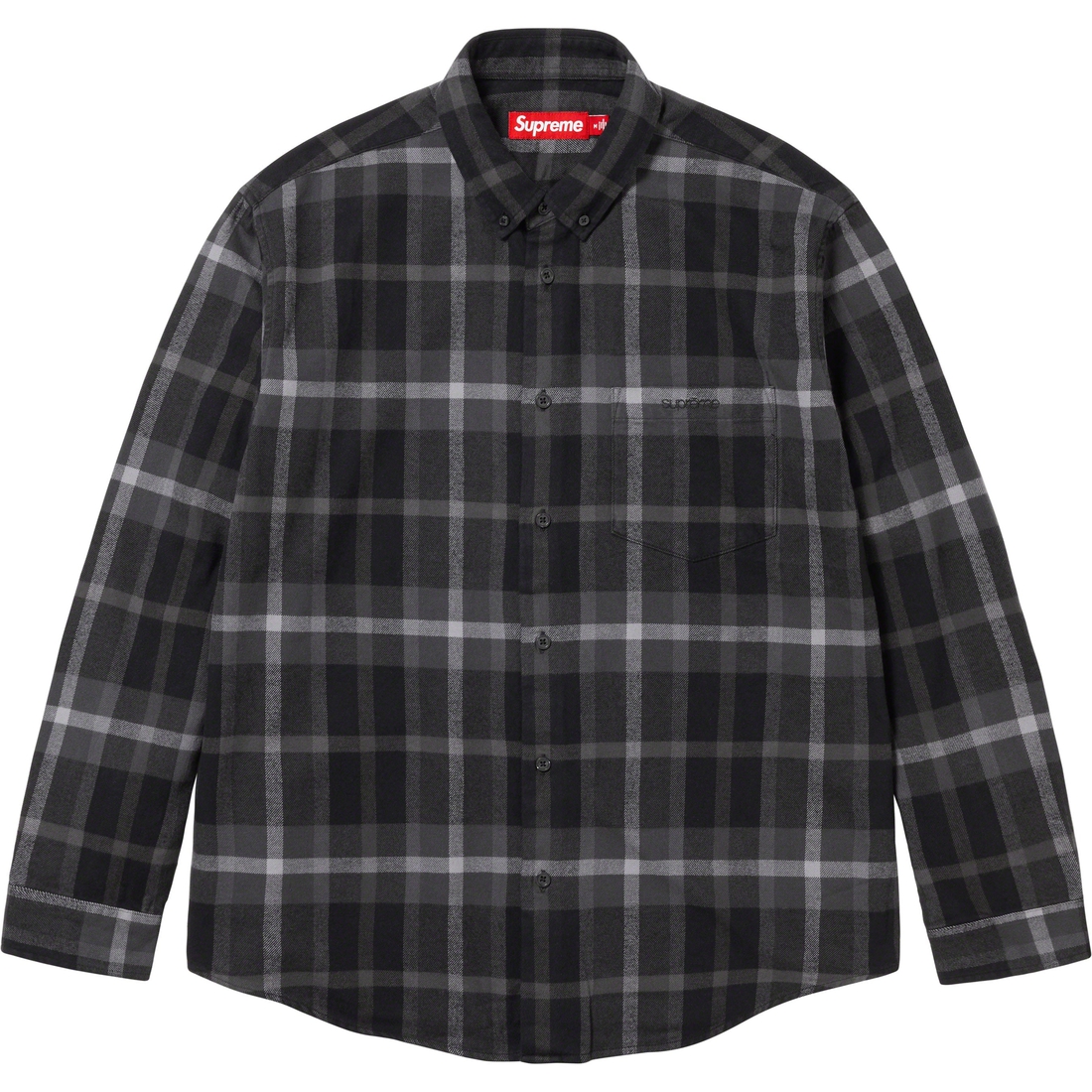 Details on Plaid Flannel Shirt Black from fall winter
                                                    2023 (Price is $138)