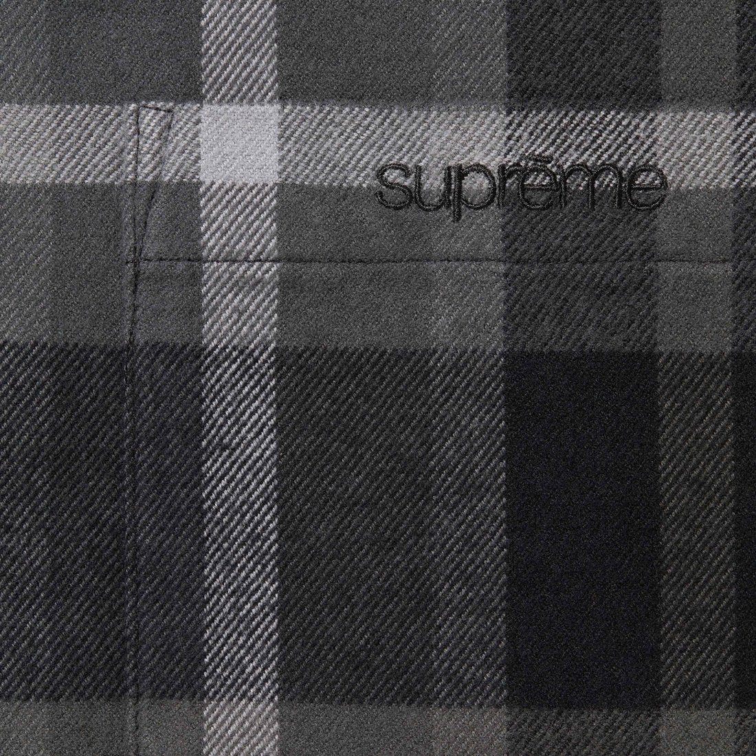 Details on Plaid Flannel Shirt Black from fall winter
                                                    2023 (Price is $138)