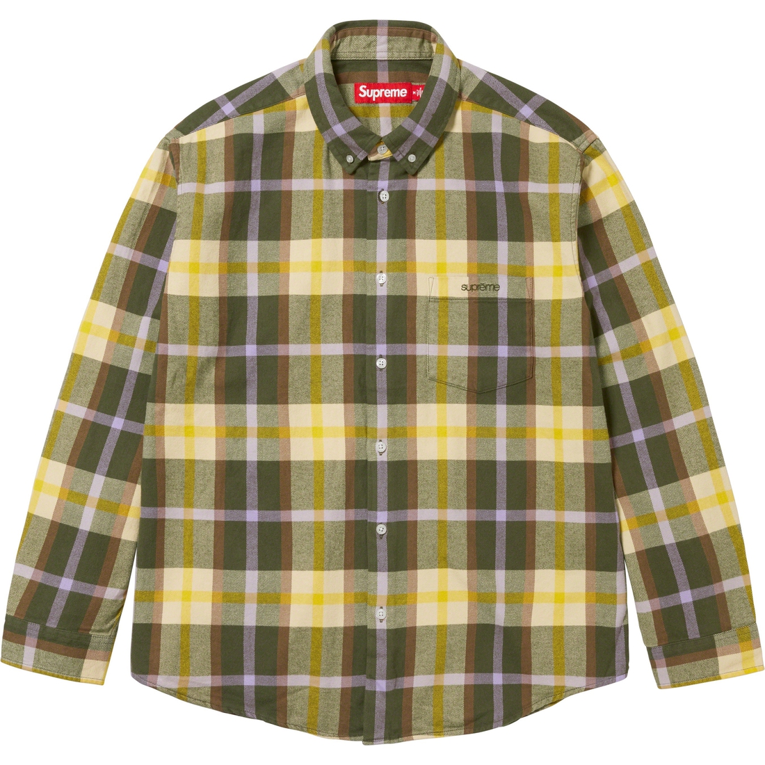 Details on Plaid Flannel Shirt Green from fall winter
                                                    2023 (Price is $138)