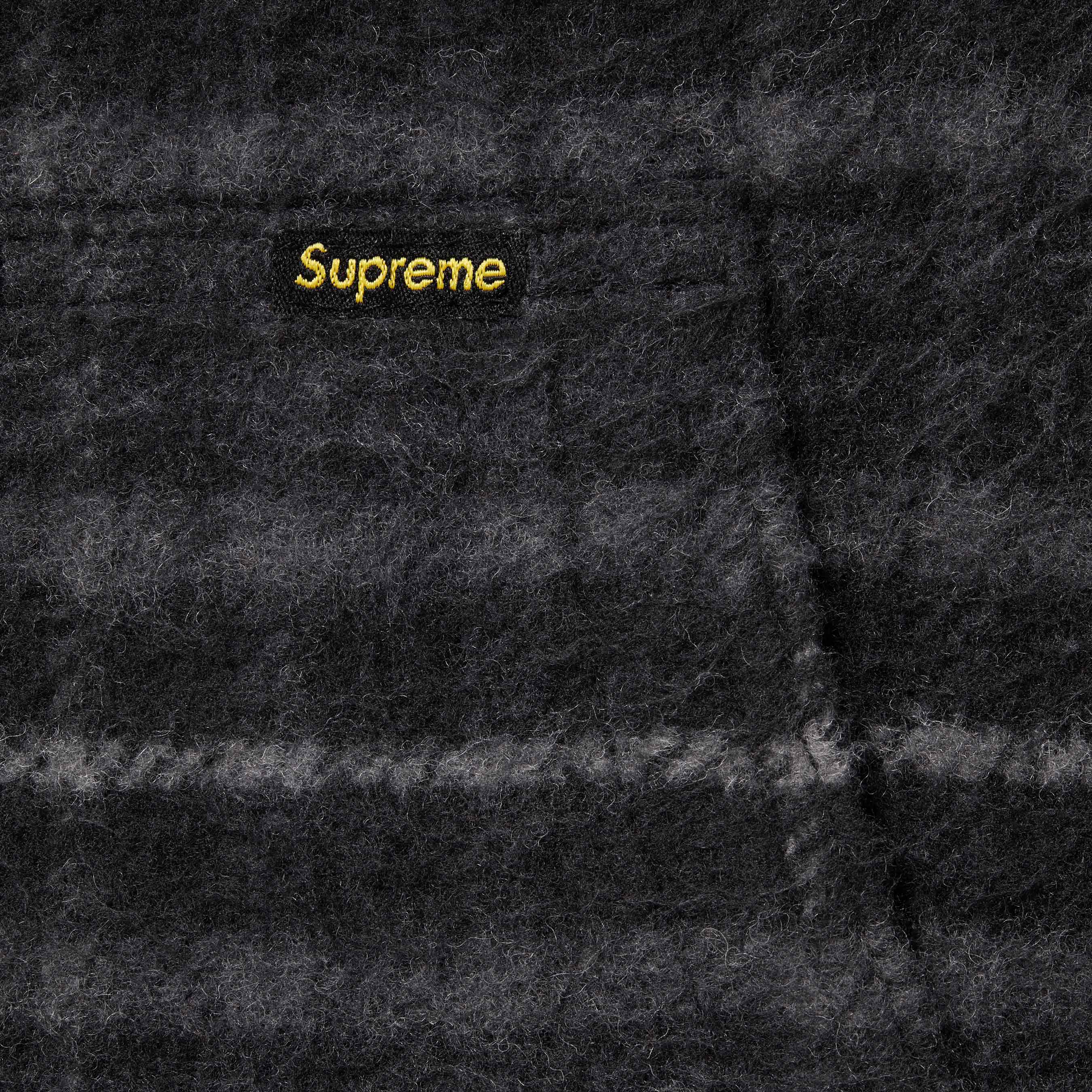 Supreme Plaid Wool Hooded Work Jacket  L